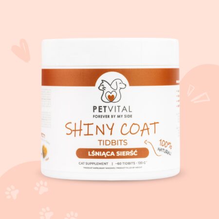 Pet Vital Smaczki Shiny Coat dla Kota | Lśniąca Sierść i Zdrowa Skóra